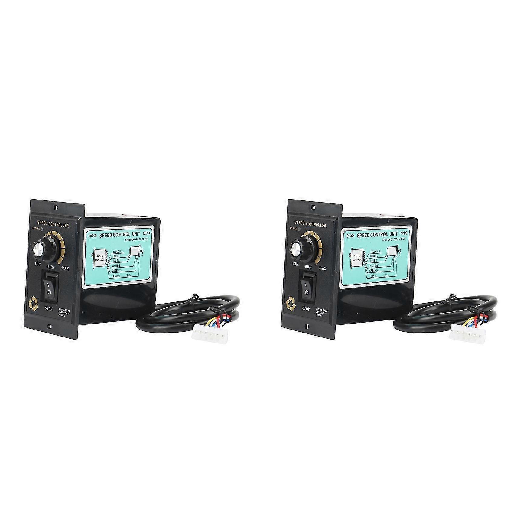 2X 500W Motor Speed Controller AC 220V Precision Regulator Controller compatible withward and Reverse Motor Speed Controller