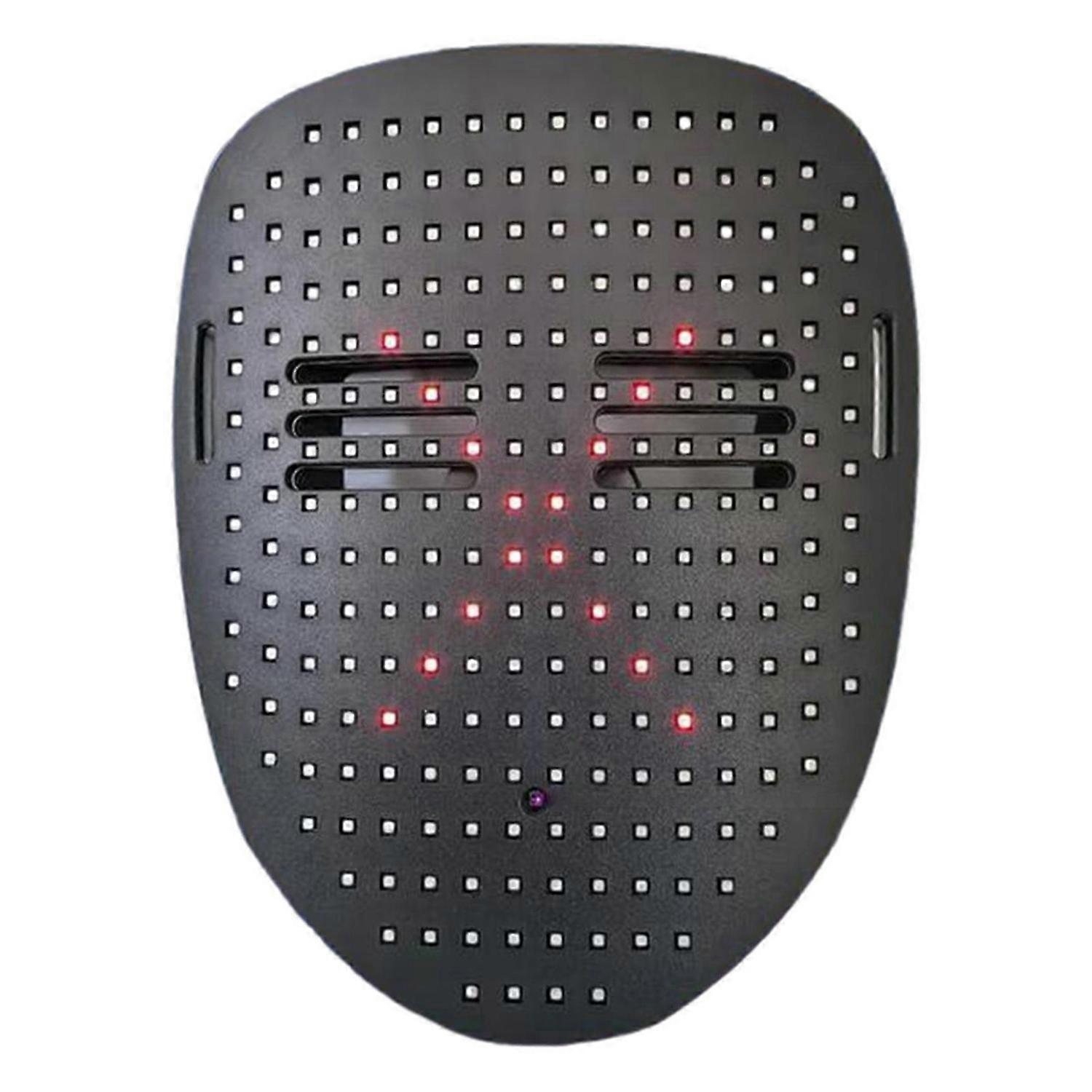 Máscara iluminada com sensor de gestos para homens e mulheres
