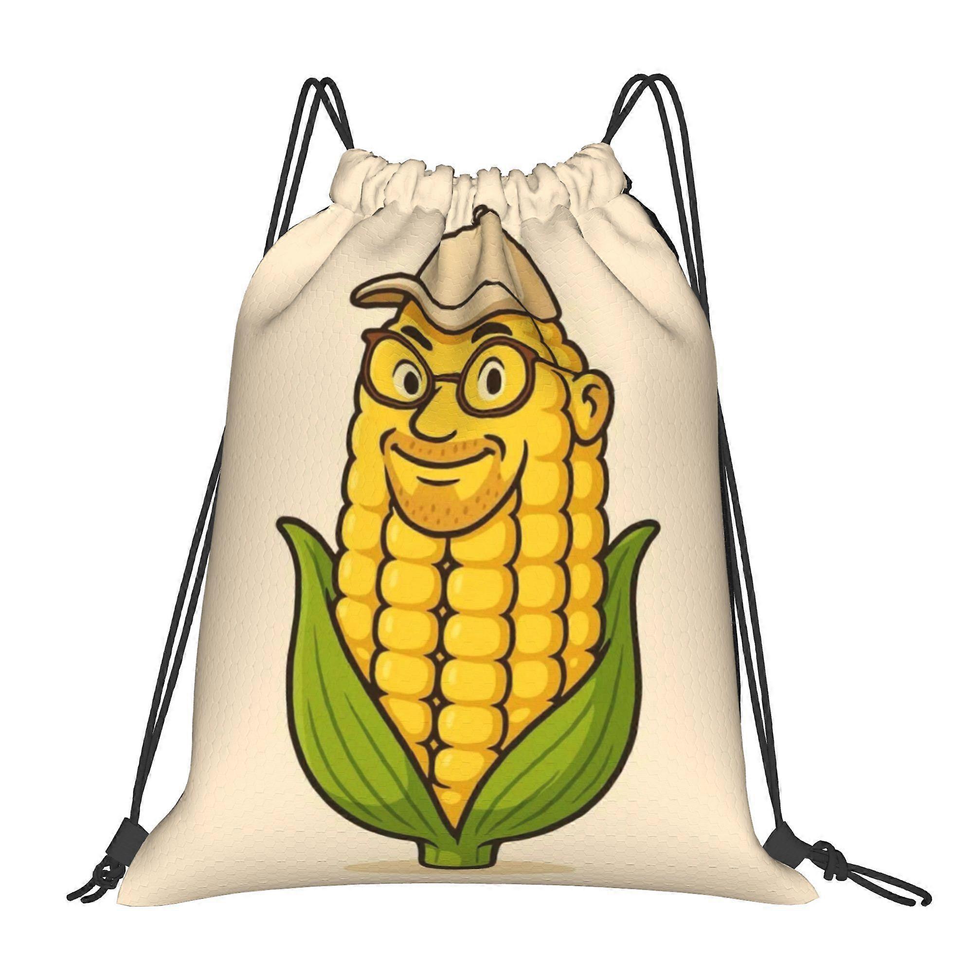 Corn and Soybean Drawstring Bags-Cqazw