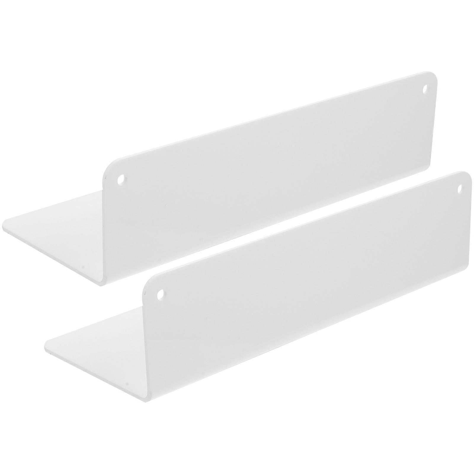 Floating Shelf Acrylic Bracket for Storage 4Sets Wall-Mounted Floating Shelf