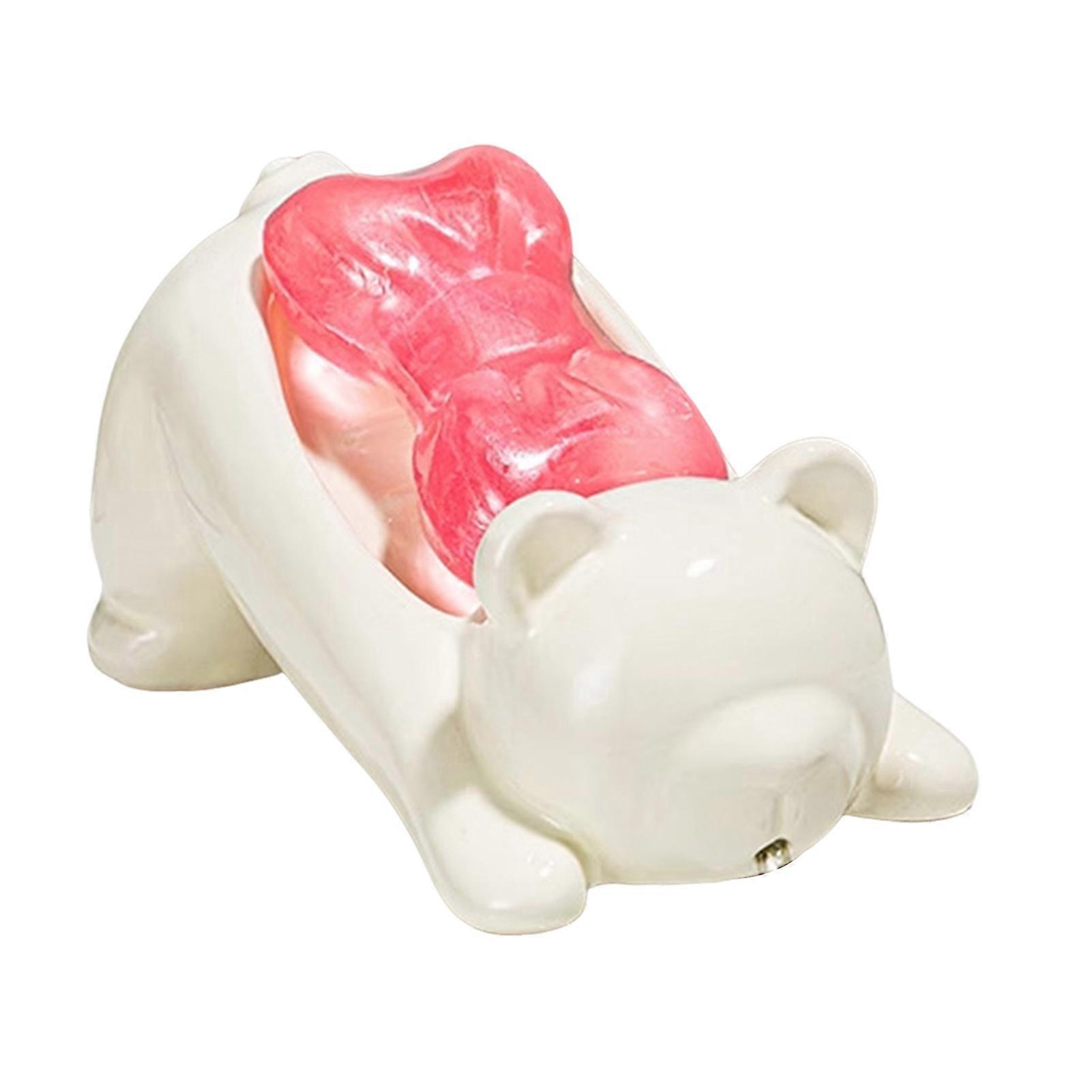 Automatic Drainage Soap Dish with Animal Shape for Bathroom