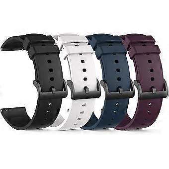Silicone Watch Bands Compatible with P66, Soft Quick Release Replacement Straps 4 Pack Adjustable Fit