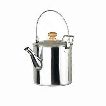 Stainless Steel Campfire Kettle Portable Outdoor Tea Pot Bail Handle Camping