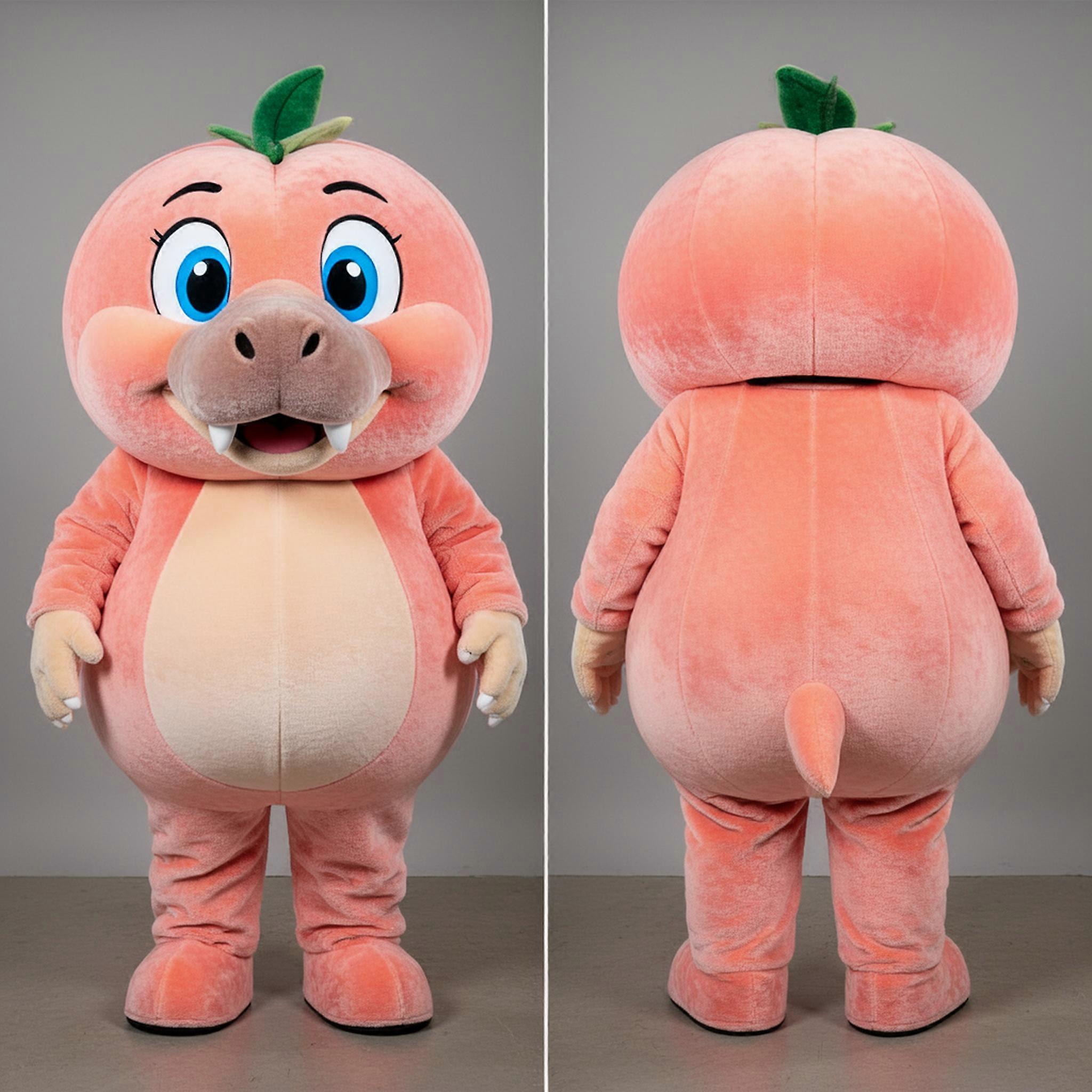 MASTICOT Peach Rounded Thylacosmilus Mascot