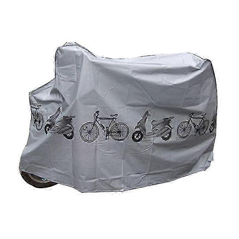 Polyester Waterproof Bike Cover Grey