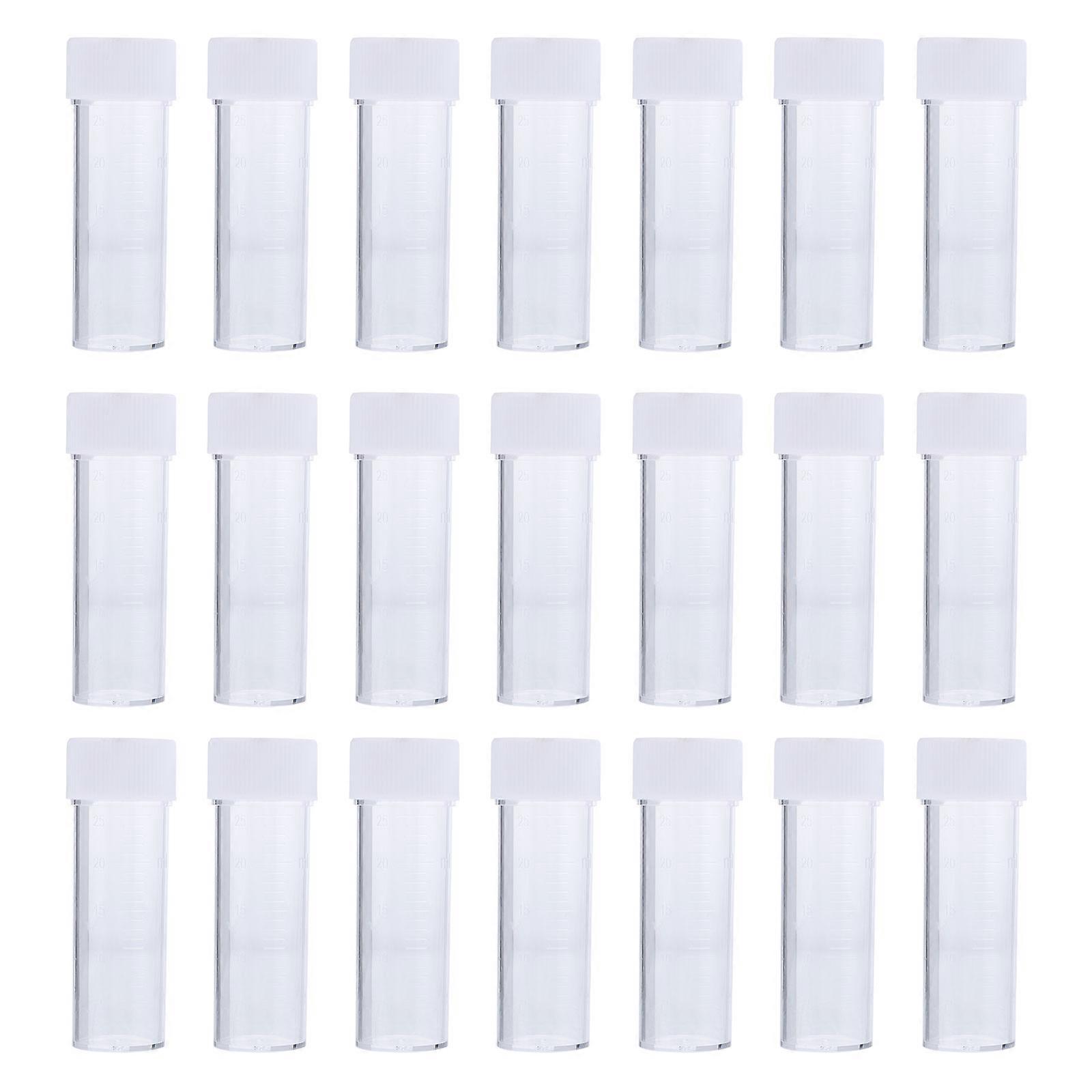 Plastic Sample Bottle Sputum Sample Bottle for Storage 50Pcs Pack