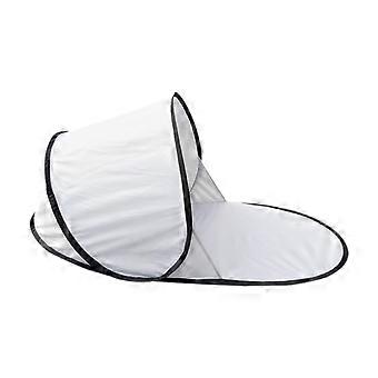 Pop Up Beach Tent White, Automatic Sun Shelter with Instant Setup, Lightweight Windproof Design for Camping and Travel