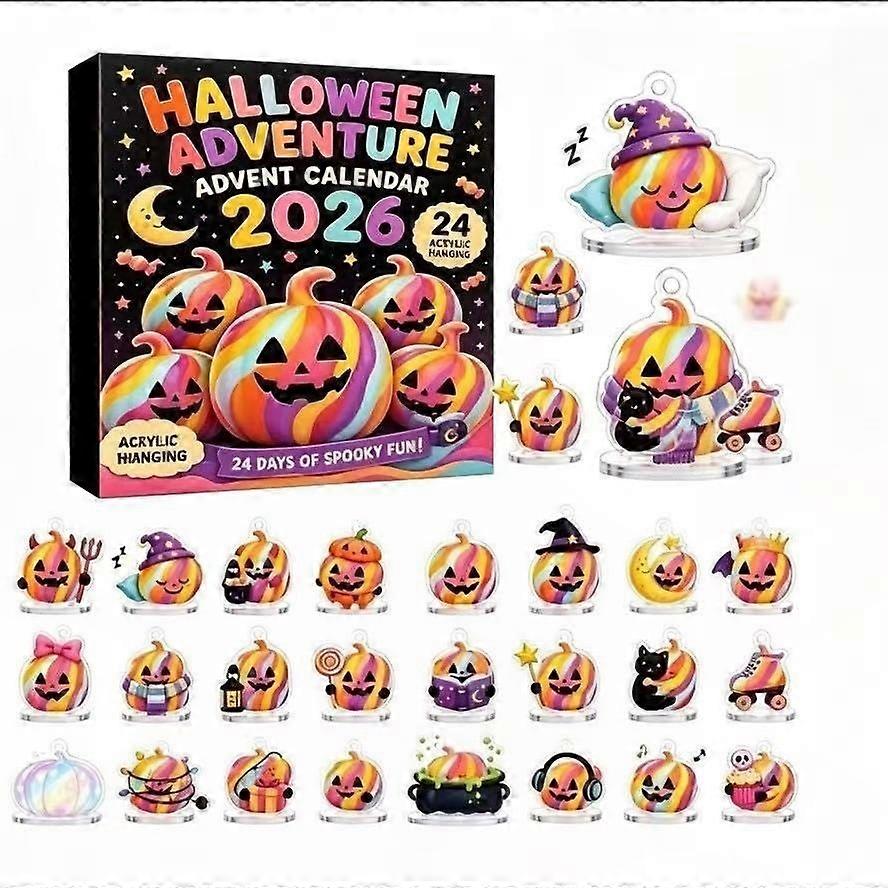 Alec-2D Halloween Ghost Advent Calendar Blind Box