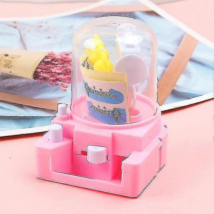 Mini Candy Claw Machine Handheld Candy Machine (różowy)