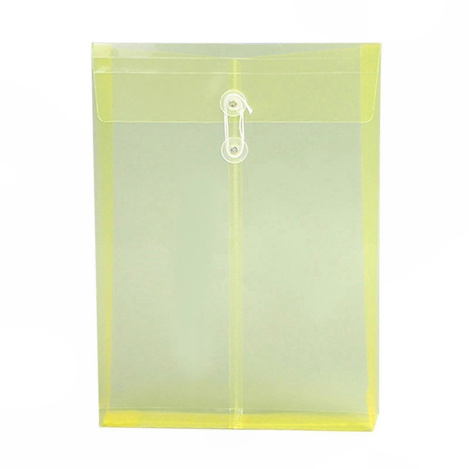 A4 Plastic Document Organizer Bags with Snap-Button Closure compatible with Home Document Storage