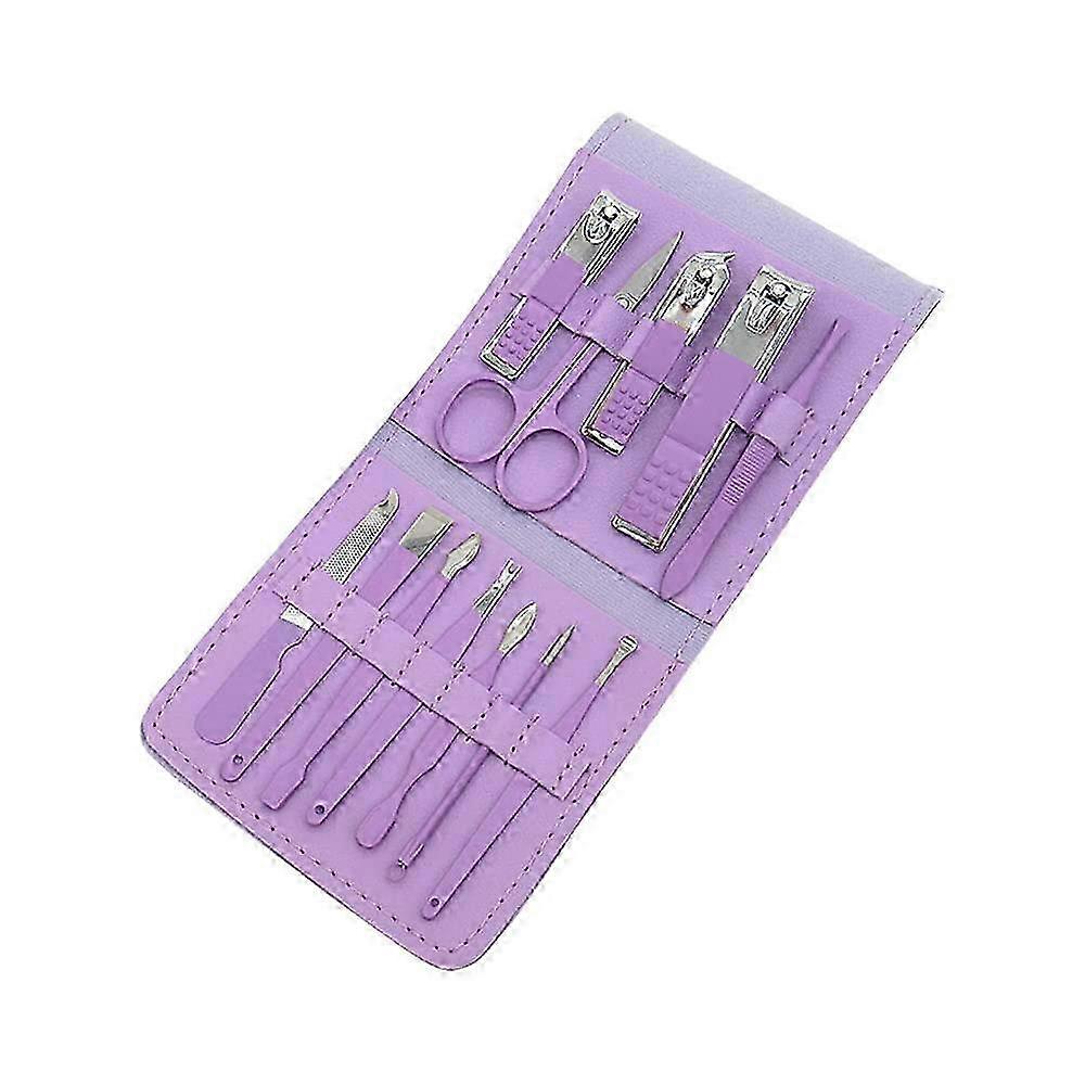 Foldable 12PC Stainless Steel Grooming Kit