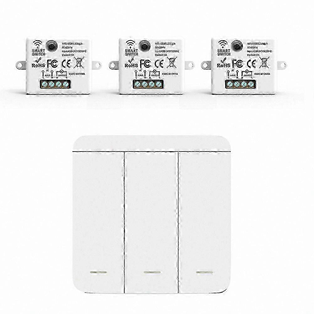 3-Pack RF Wireless Wall Switch