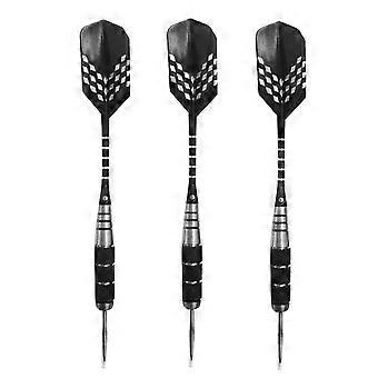 Metal Darts Drop-Resistant Pin Type for Playing Use 3Pcs Black
