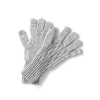 Women's Sheepskin Winter Gloves, Elastic Wrist Warm Gloves for Cold Weather Outdoor, Beige Gray Red