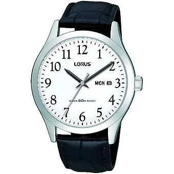 Lorus Watches Quartz Analog Men's Watch with RXN97CX9 Cowskin Bracelet
