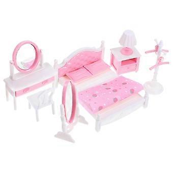 Miniature Furniture Model Pink Doll House Set for Decoration 1Set prime