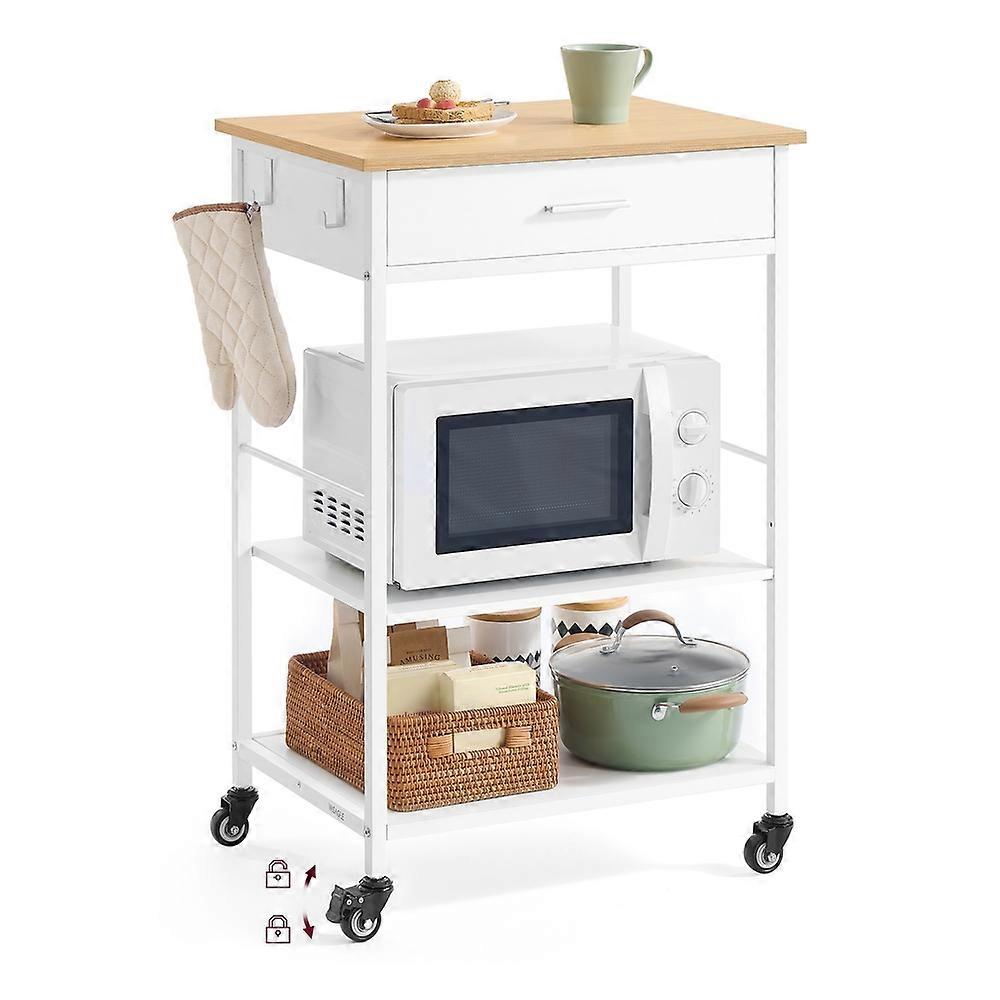 Kitchen Rolling Island, Mobile Kitchen Cart with Storage