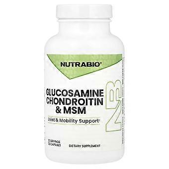 NutraBio, Glucosamine Chondroitin & MSM, 120 Capsules