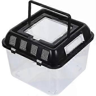Contenitore per rettili, adatto per tartarughe, e contenitore portatile per l'alimentazione degli animali domestici. Design spazioso per l'osservazione, ideale per gechi, tartarughe e pesci. Disponibile in diversi colori.