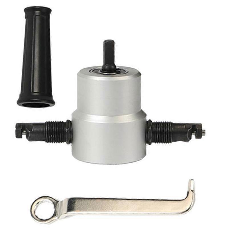 Professional Double Head Metal Sheet Cutter Drill Attachment