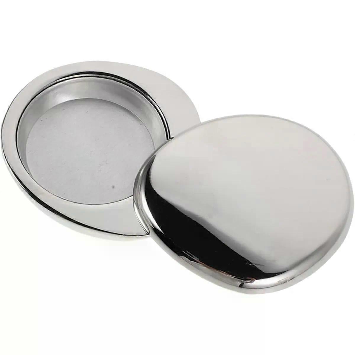 Solid Fragrance Case 3g Aluminium Alloy Rotation Container Silver