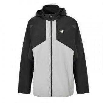 New Balance Mens Balance Colour Block Woven Regular Long-Sleeved Hooded Jacket