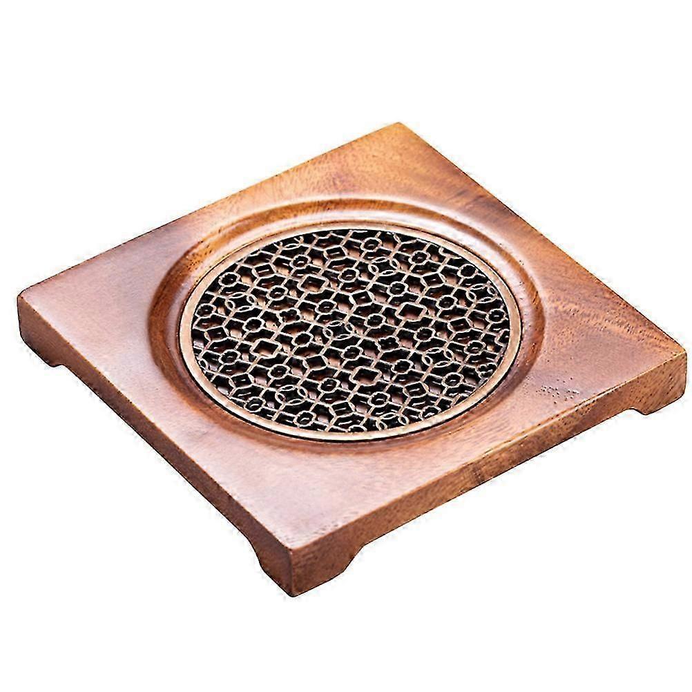 Minimalist Wooden Teapot Base Coffee