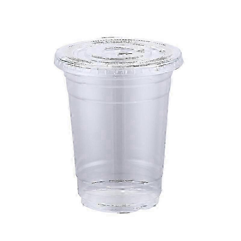 360ml Flat-Lid Plastic Cups for Cold Drinks