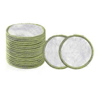 Reusable Makeup Remover Pads (20 Pack) With A Washable Laundry Bag And Round Box Compatible With Storage | Reusable Bamboo Cotton Rounds Compatib-brnv
