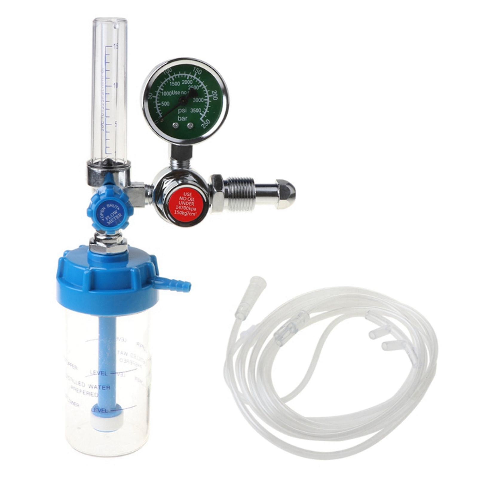 Oxygen Cylinder Regulator Flowmeter Gas Flow Meter Inhalator for Healthcare