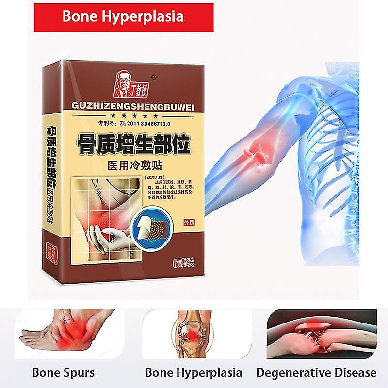 6pcs Bone Hyperplasia Cold Compress Medical Patch Pain Relief Plaster Natural He