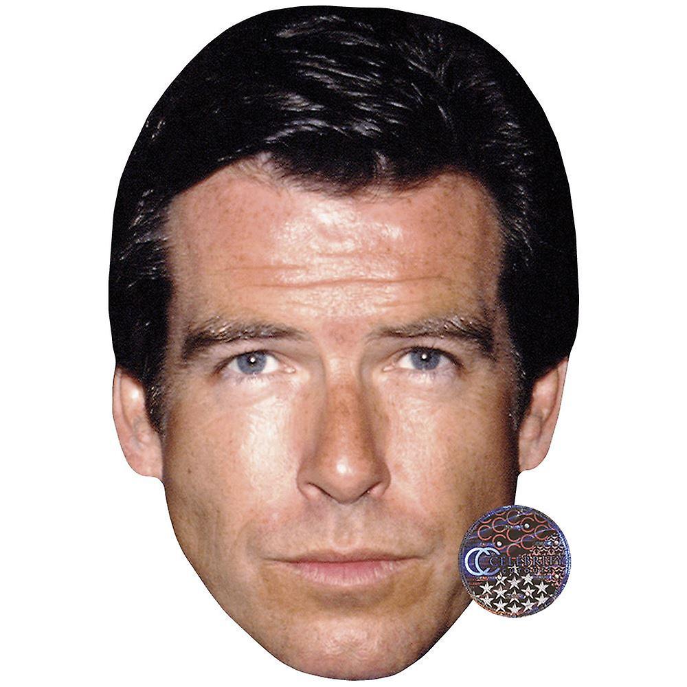 Pierce Brosnan (Young) Celebrity Mask, Flat Card Face