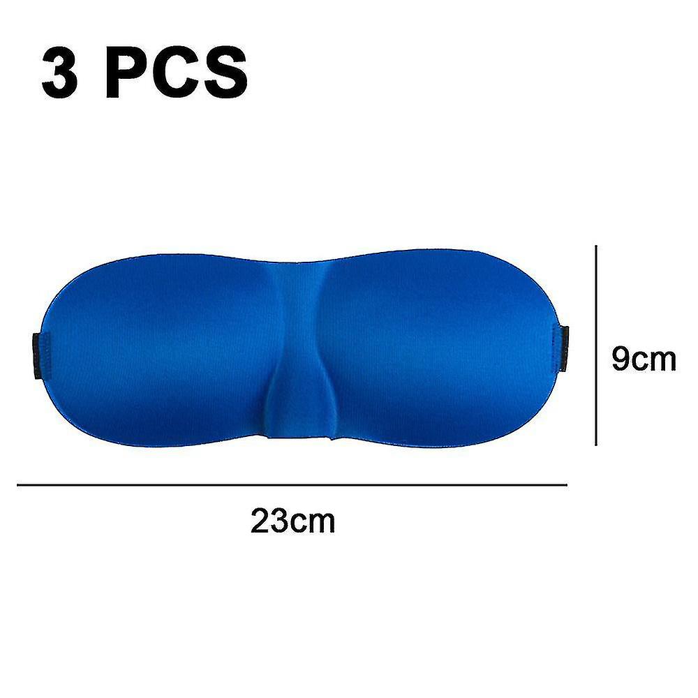 Sleep Mask Pack Of 3, Light Blocking 3d S For Sleeping, Blindfold For Side Sleeper