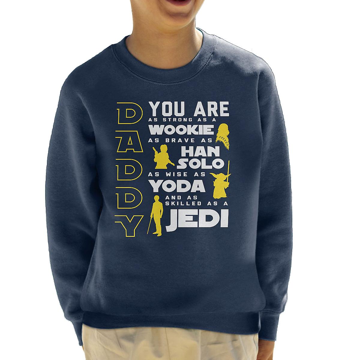 Vati Väter Tag Star Wars Attribute Kinder Sweatshirt