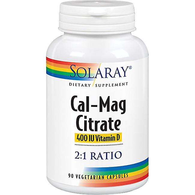Solaray Cal-Mag Citrate & Vit D, 90 Capsules