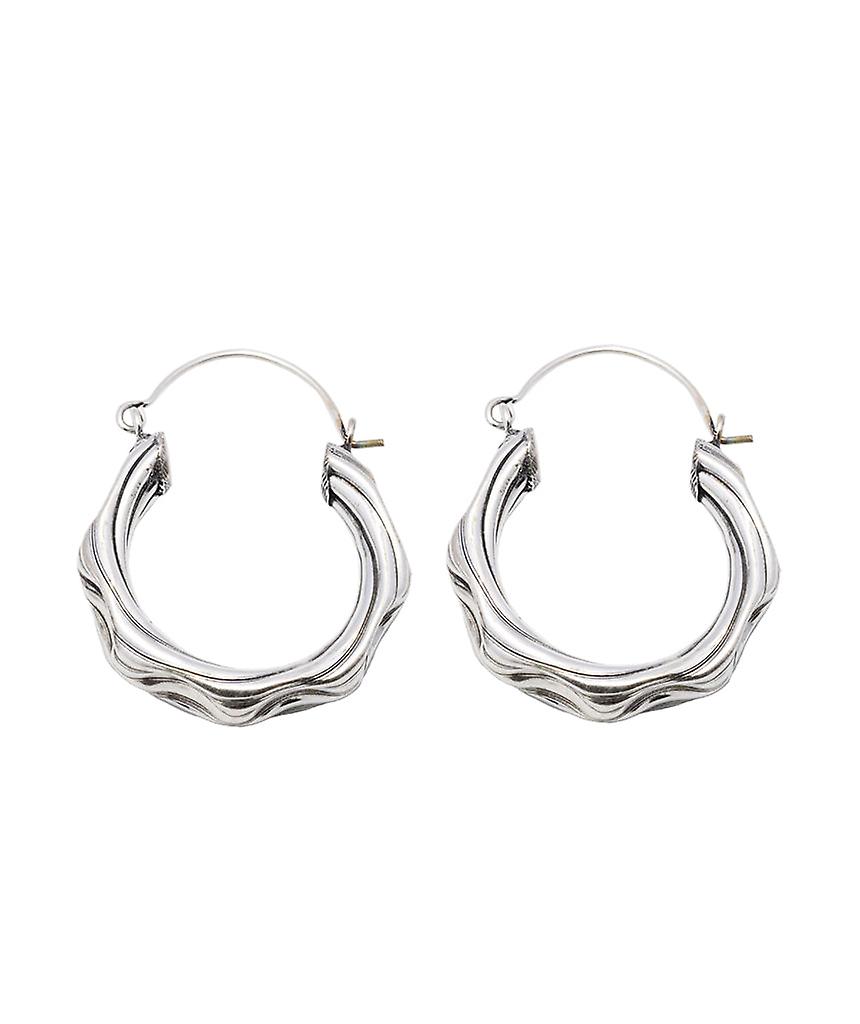 Curly Hoop Earrings