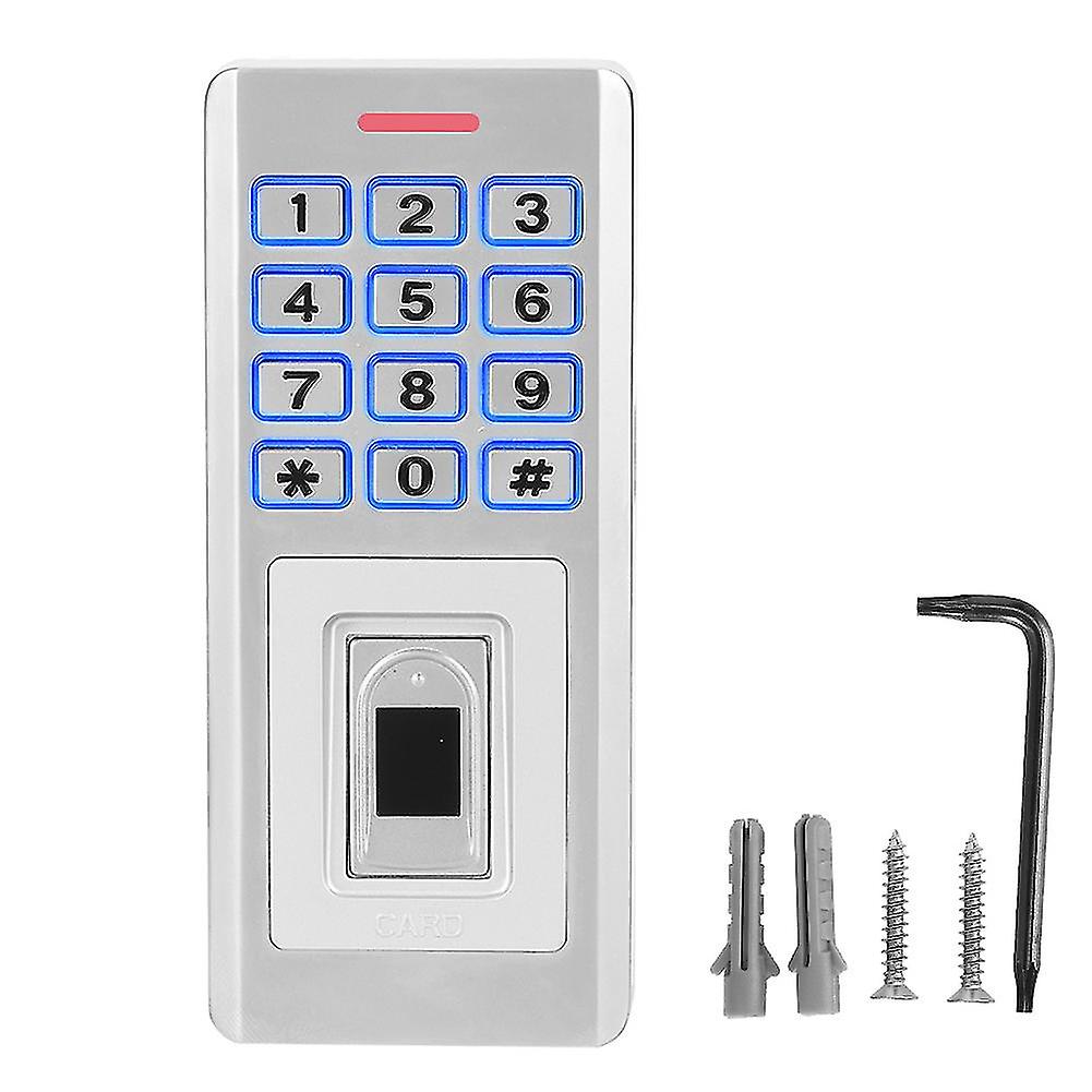 125Khz Rfid Access Control Fingerprint Reader Password Id Card Backlit Keypad Attendance Machine