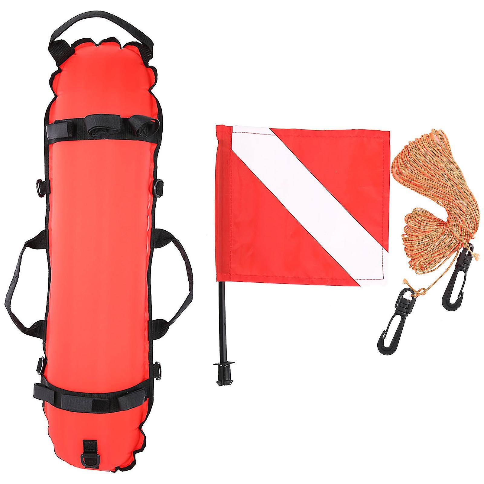 Keep Diving Scuba Diving Inflation Torpedo Buoy Signal Float Ball & Flag