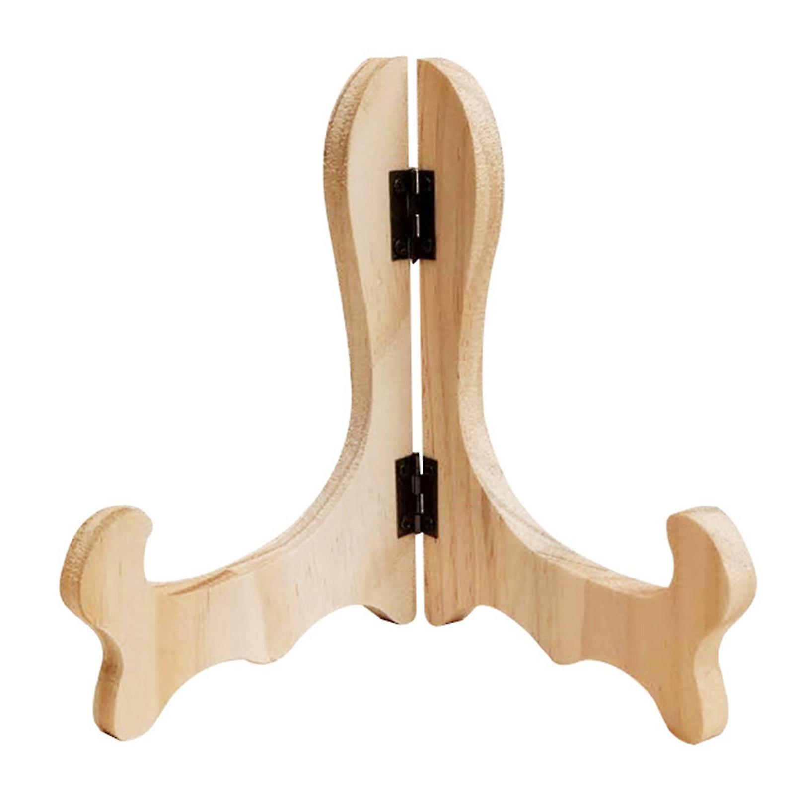 Display Rack Buet Design Håndlavet Foldbar Træ Staffeli Tallerken Te Kage Fad Display Stand Hjem Indretning til Cafe