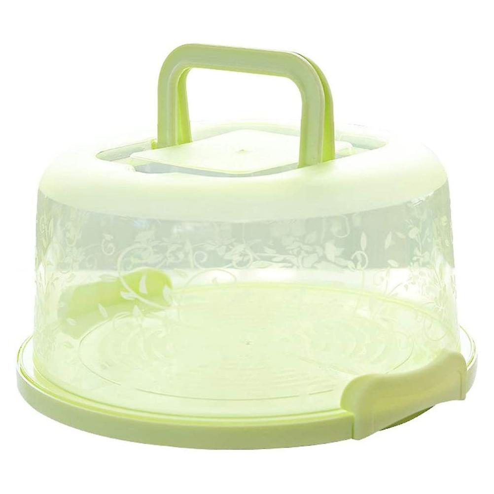 Portable Cupcake Carrier Food Preservation Boxwith Handle Transparent Cake Box
