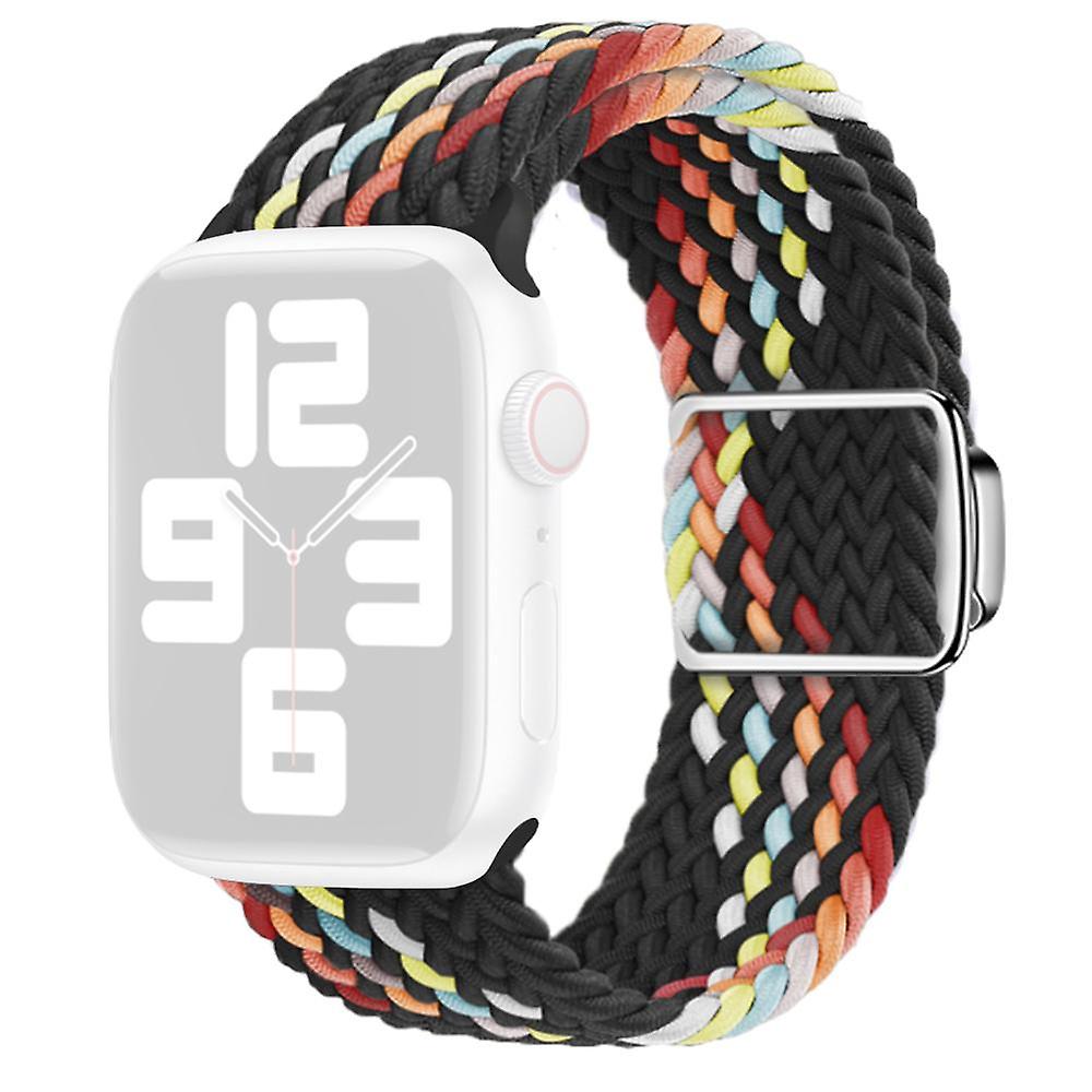 For Apple Watch Series 8/7 41mm/6/5/4/SE/SE (2022) 40mm/3/2/1 38mm Buckle Watchband Nylon Braided Wa