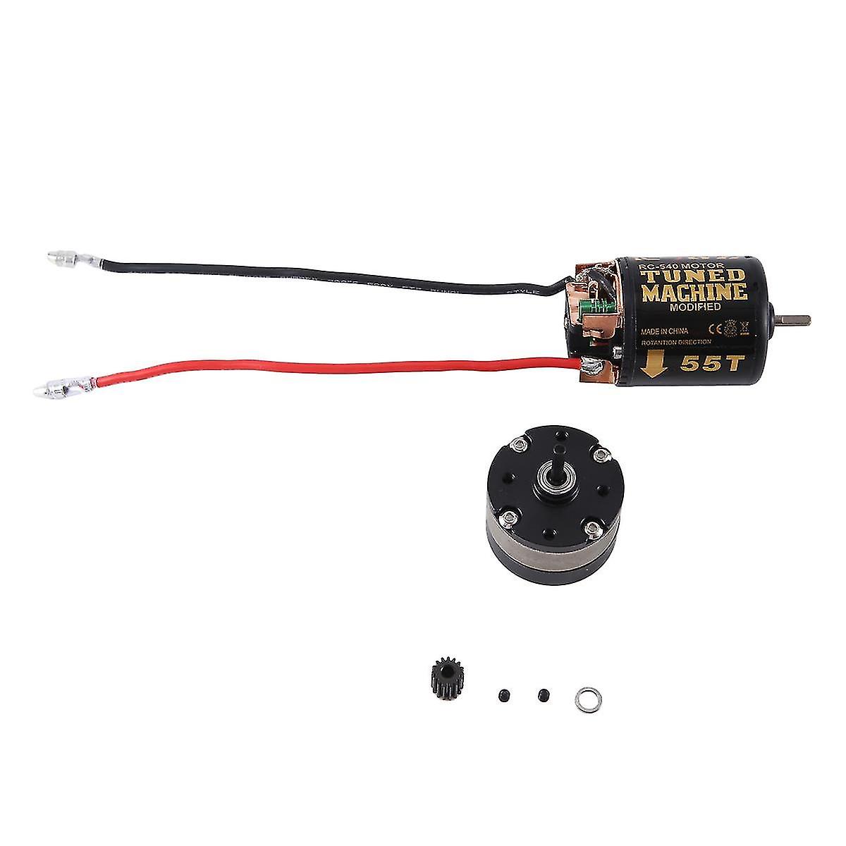 540 Brushed Motor And 1: 4.2 Ratio Reducer Planetary Gearbox For 1/10 Rc Crawler Car Axial Scx10 Trx4, 55t