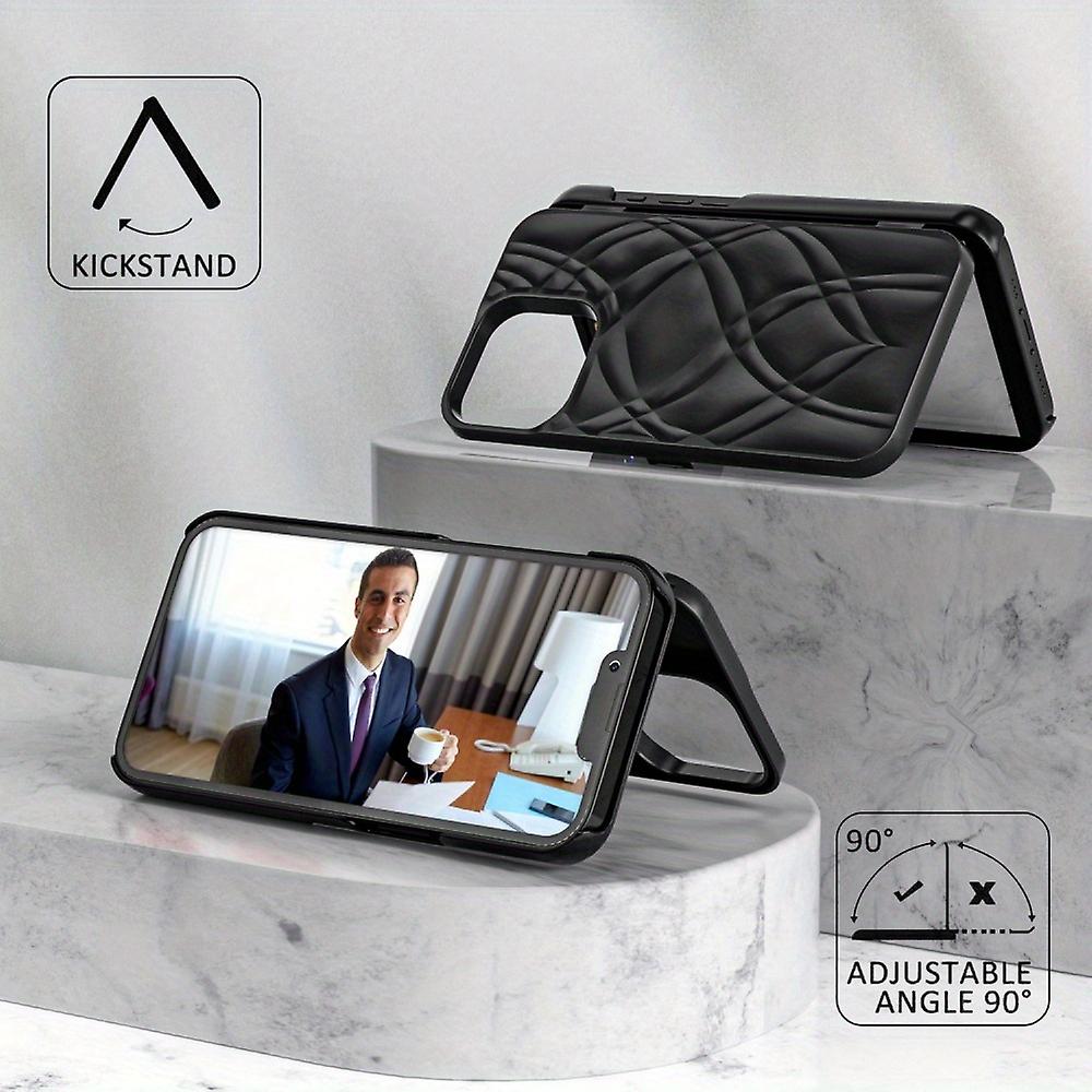 For Iphone 11 12 13 14 Pro Max Case Hidden Back Mirror Wallet Case With Stand Feature And Card Holder For Apple Iphone 7/8/se2/se3 7plus/8plus X/xs Xs