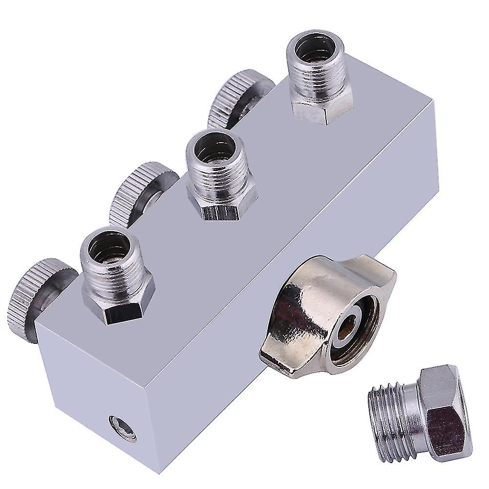 3 Way Airbrush Air Hose Splitter Air Control Valve Adjustment Knob
