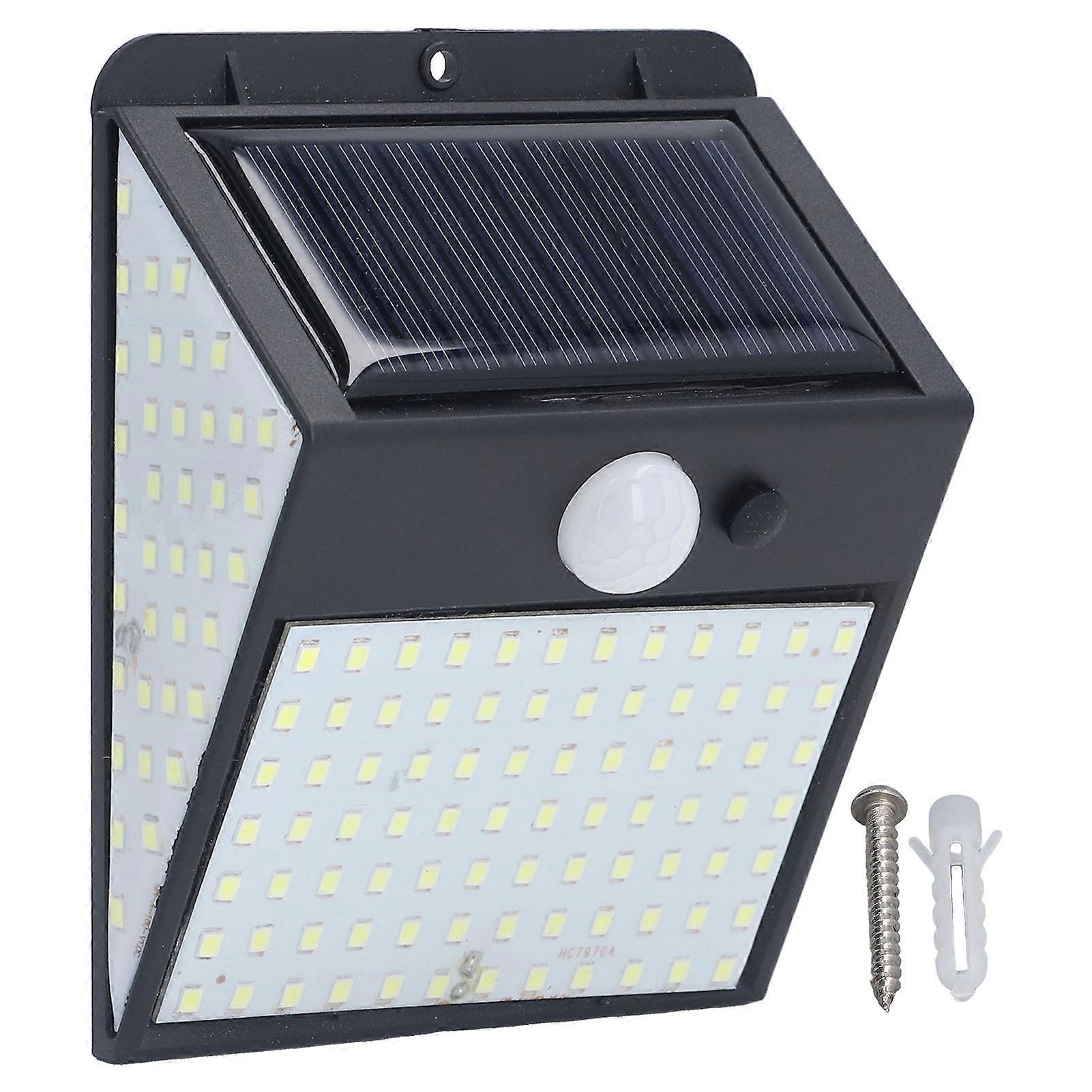 Solar Security Lights White Light LED Lamp Beads High Sensitive Motion Sensing IP65 Protection Wiring Free Outdoor Security Light