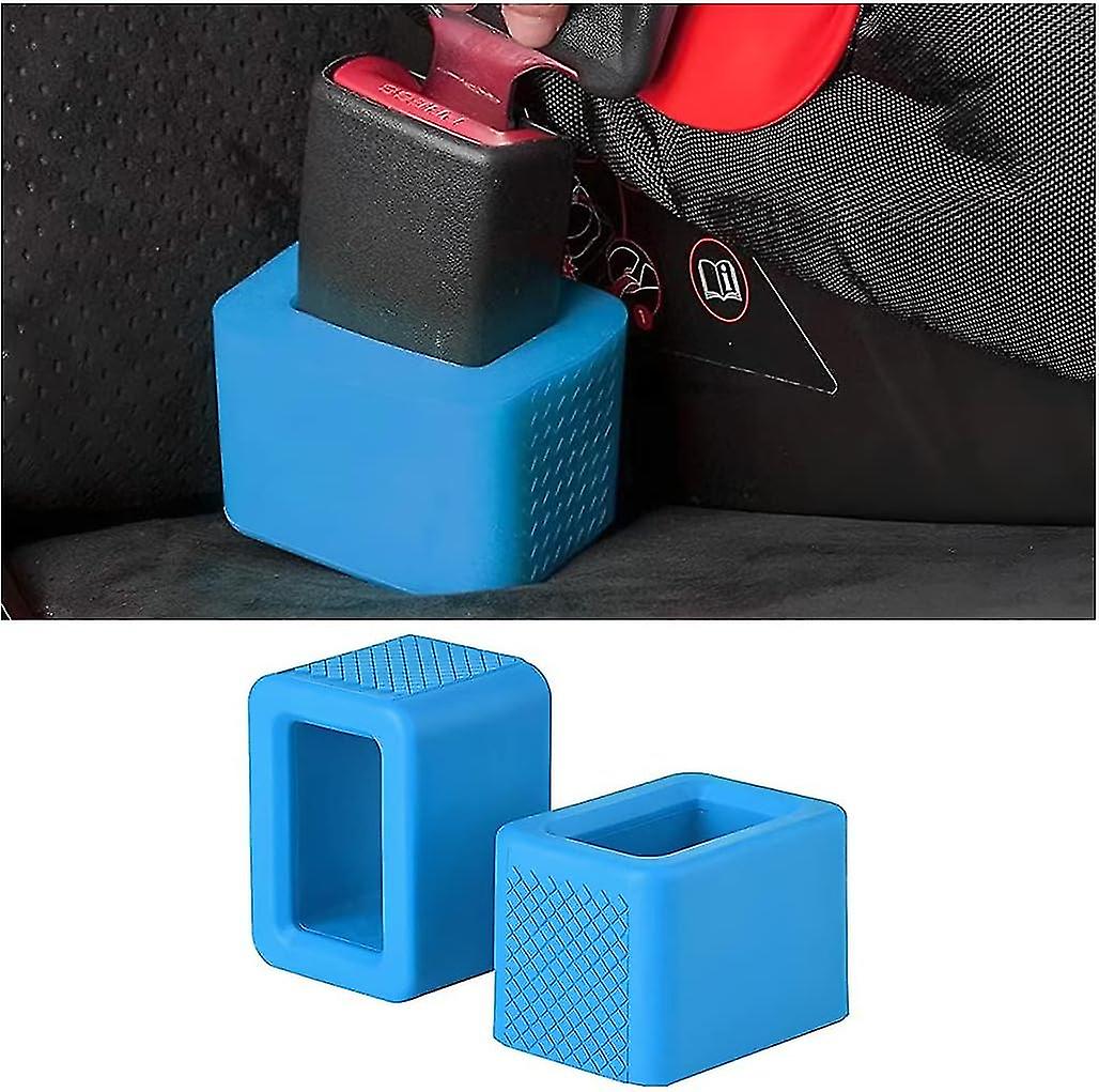2pcs Seat Belt Buckle Holder, Easy Access To The Buckles Of Rear Seats, Silicone Seat Belt Buckle Booster Suitable For Kids
