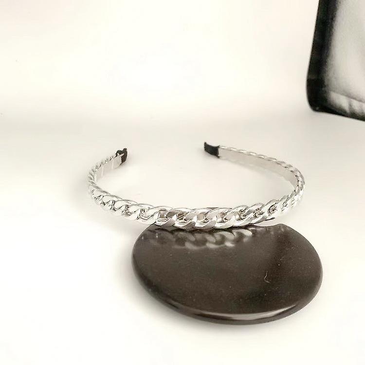 Handmade Luxurious tiara with chain in black, gold or silver