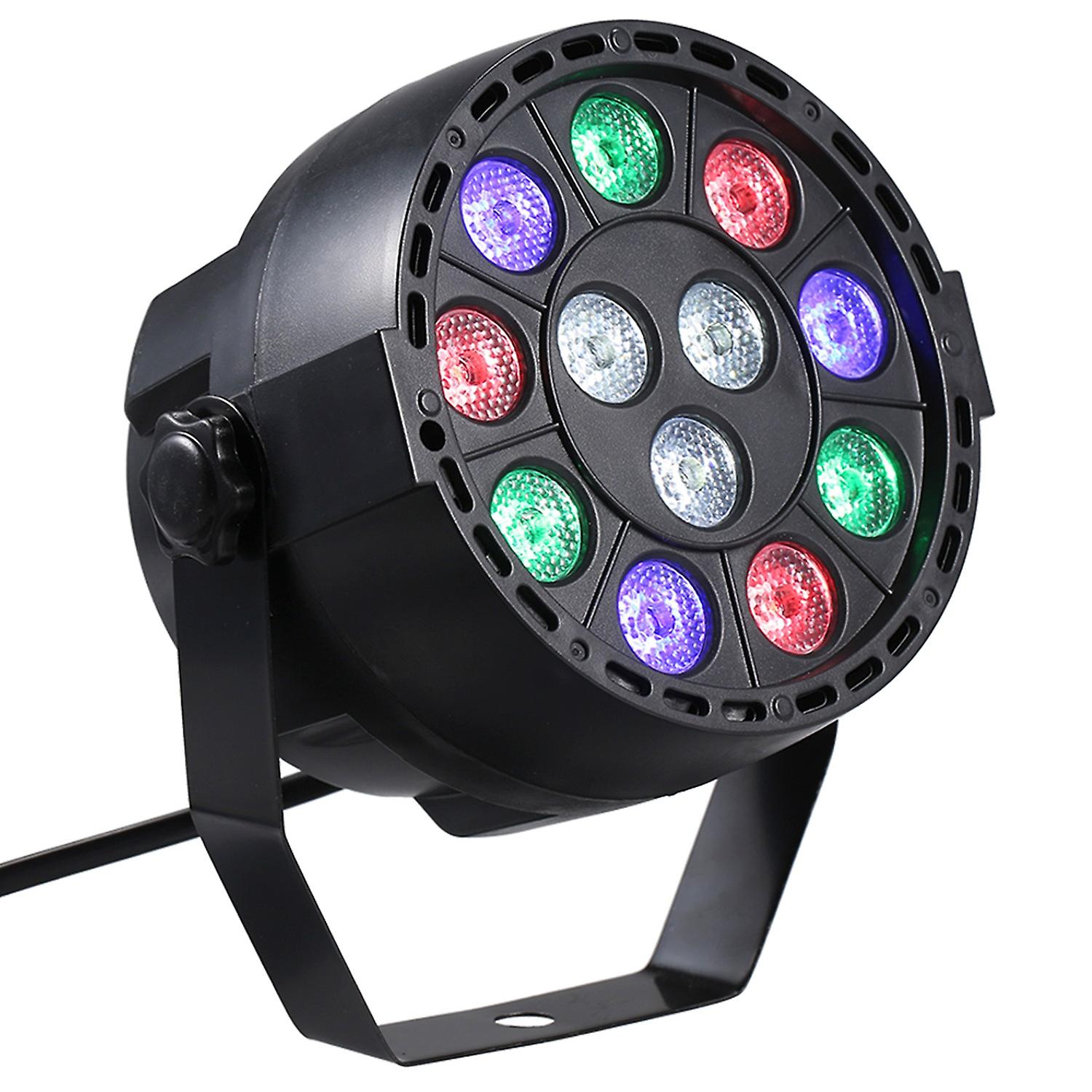 AC90-240V 12 diod LED Par Lights 8-kanałowe RGBW Mieszanie kolorów Oświetlenie sceniczne z DMX Strobe & Sound Acti