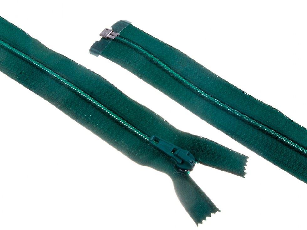 Minerva Nylon Open End Coat Zips Jade Green - 50 cm - each