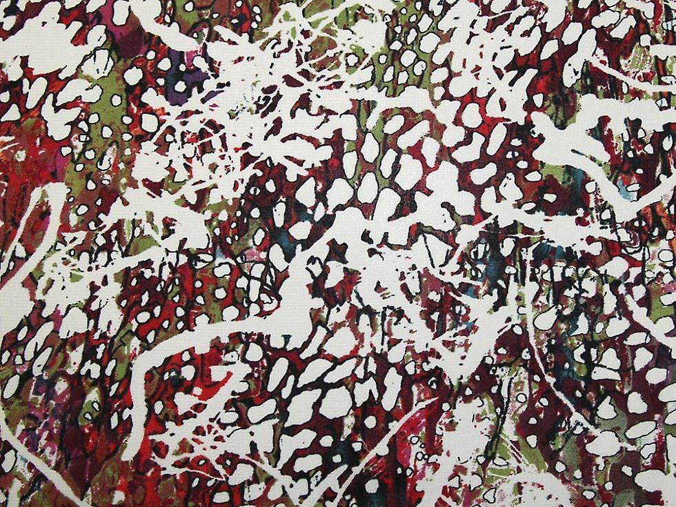 1.4m Polyester Voile Fabric  Red - per metre